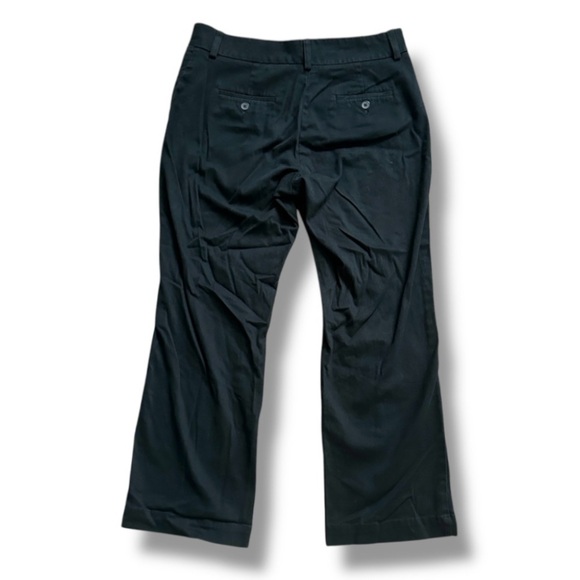 Vintage Y2K Lee Black Chino Mid Rise Straight Leg Pants Women’s Size 12 Petite - Picture 2 of 13